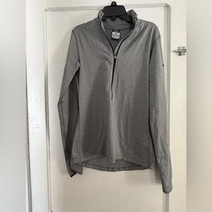 Nike Pro Dri-FIT Heather Gray Zip-Up